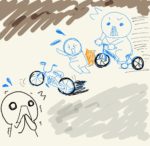 自転車事故　イラスト